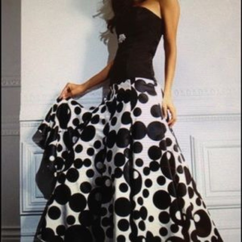Venus Polka Dot Flare Skirt and Corset Top Combo